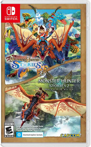 Monster Hunter Stories Collection for Nintendo Switch (MH 1 disc /  MH 2 code-in-box)