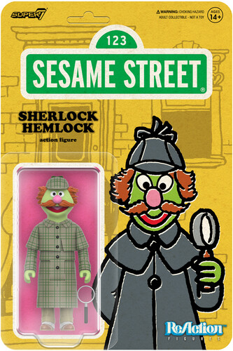 Sesame Street Reaction Wave 03 - Sherlock Hemlock - Super7 - Sesame Street ReAction Figures Wave 03 - Sherlock Hemlock vinyl record cover