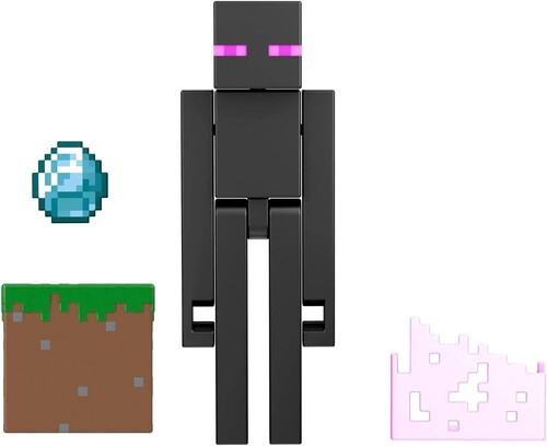 MINECRAFT 3 25IN ENDERMAN FIGURE WITH ACCESSORIES
