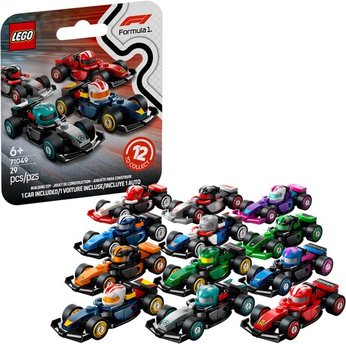 LEGO MINIFIGURES F1 COLLECTIBLE RACE CARS