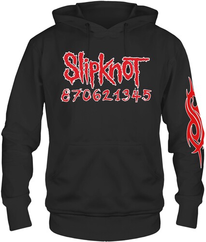 SLIPKNOT BARCODE PRINT HOODIE XLG BLK 15092485A4