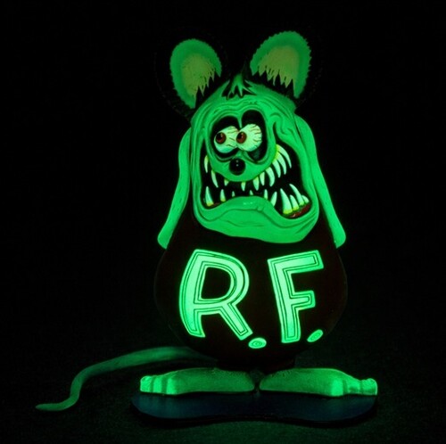 Ed Big Daddy Roth Rat Fink Figure Glow in the Dark Ghost of the