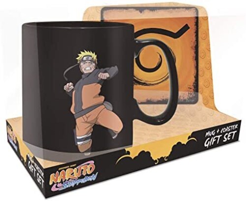 NARUTO CLONE JUTSU MAGIC MUG AND COASTER GIFT SET