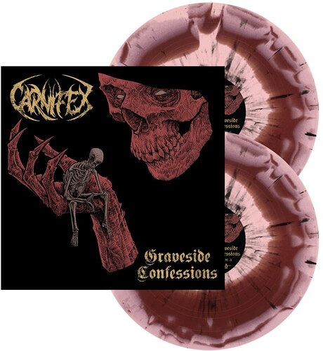 Graveside Confessions (Red & Pink Swirl w Black Splatter)
