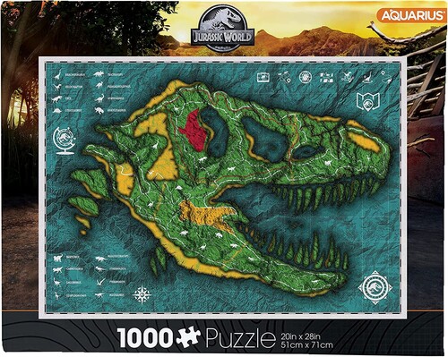 Jurassic World Map1000 Pc Puzzle