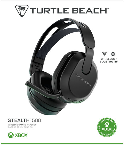 Xbox Accessory:  Wireless Headset - Turtle Beach Stealth 500 Amplified Headset - Black:  Officially Licensed by Microsoft
