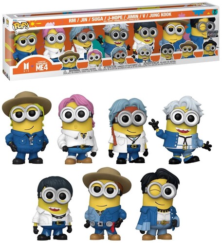 DESPICABLE ME 4 MINIONS POP! VINYL FIG 7-PACK - EE