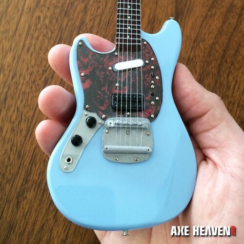 Fender Mustang Sonic Blue 10 Inch Miniature Guitar Replica Collectible