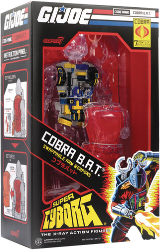 G.I. JOE SUPER CYBORG -COBRA B.A.T. (CLEAR)