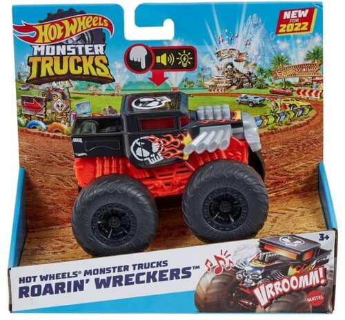 Hot Wheels Monster Truck - Hw Monster Truck Lights & Sounds Bone Shaker
