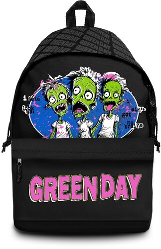 Rocksax - Green Day - Zombie Logo - Daypack with Laptop Pocket (Black)
