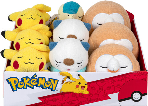 JAZWARES - POKEMON - 5IN SLEEPING PLUSH 9CT PDQ