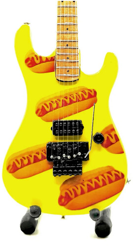 The Mini Axe - Hotdog - Mini Guitar Replica Collectible