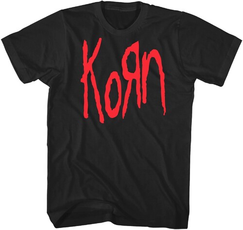 KORN KORN RED LOGO TSHIRT LARGE BLACK
