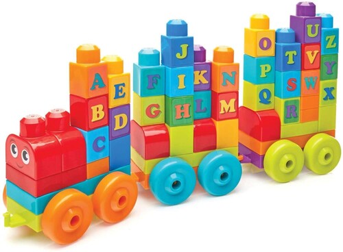 FIRST BUILDERS ABC LEARNING TRAIN TODDLER BUILDING