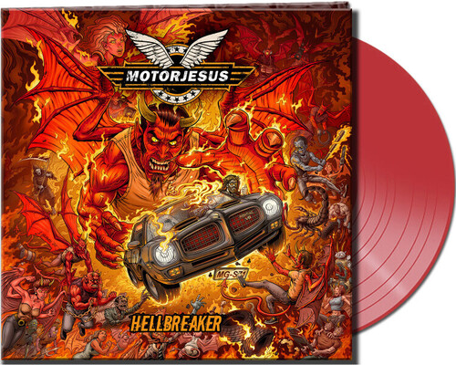 Motorjesus - Hellbreaker (Clear Red Vinyl) [Clear Vinyl] (Gate) [Limited Edition]