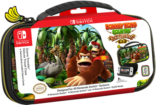 Switch Accessory: Case - RDS Traveler Deluxe Case - Donkey Kong Country Returns: Officially Licensed by Nintendo