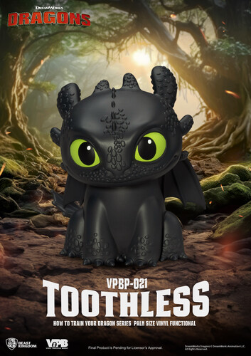 PALM SIZE VINYL FUNCTIONAL FIGURINE : TOOTHLESS