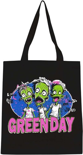 ROCKSAX GREEN DAY ZOMBIE TOTE BAG BLACK