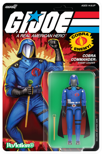 G.I. JOE REACTION WV6 - COBRA COMMANDER BLK CAPE