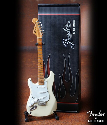 AXE HVN FENDER LEFTY STRAT CREAM MINI GTR REPLICA