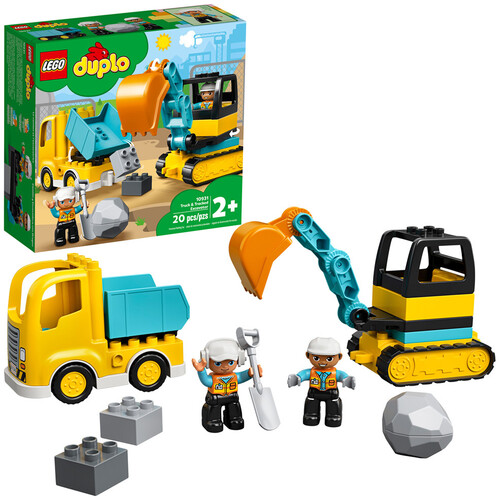 DUPLO TOWN TRUCK & TRACKED EXCAVATOR