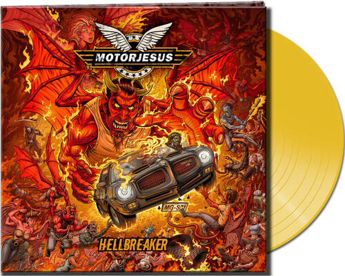 Motorjesus - Hellbreaker (Clear Yellow Vinyl) [Clear Vinyl] (Gate)
