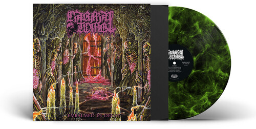 Carnal Tomb - Embalmed In Decay - Lime/Black Marbled [Colored Vinyl]