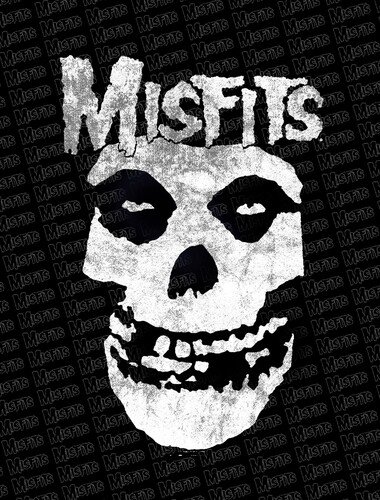 Rocksax - Misfits - Fiend - Sherpa Fleece Throw (50 in x 60 in)