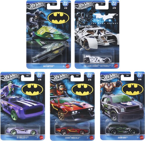 Mattel - Hot Wheels 1:64 Silver Series Batman 10-Piece S Assortment (DC)