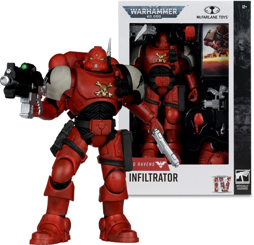 McFarlane - Warhammer 40K: Dawn of War 4 - Blood Ravens - 7" Sergeant Infiltrator (Dawn of War 4) Action Figure