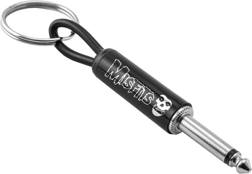 PLUGINZ MISFITS GUITAR PLUG KEYCHAIN MISFITS LOGO