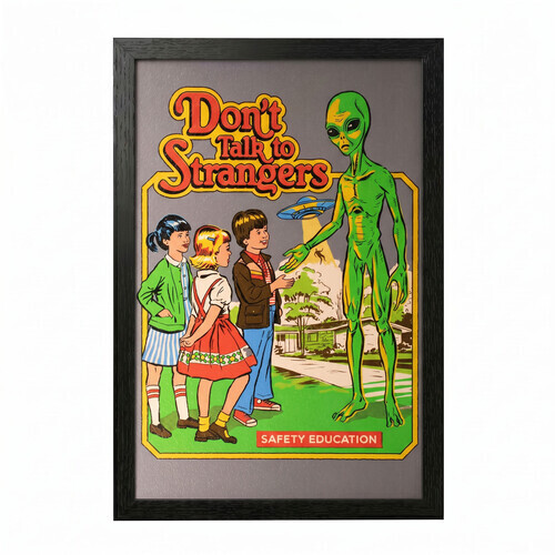STEVEN RHODES - DON'T TALK 11X17 FRAMED GEL COAT
