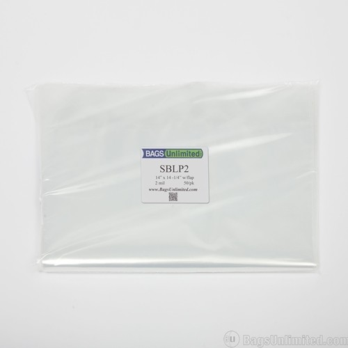 BU SBLP2 LP BOX SET SLEEVE W/ FLAP POLY 50CNT CLEAR