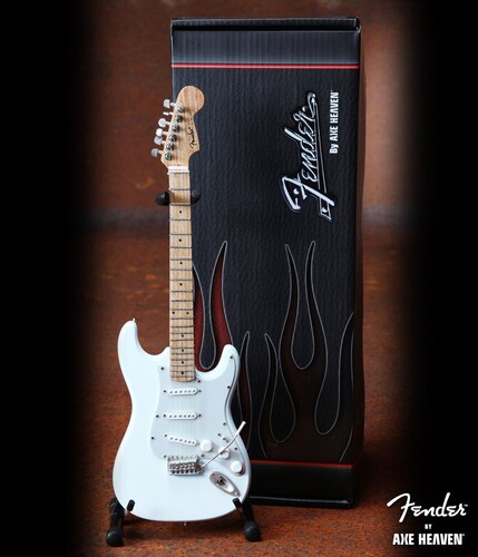 FENDER STRATOCASTER OLYMPIC WHITE MINI GUITAR