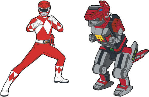 Icon Heroes - Power Rangers Red Ranger X Tyrannosaurus Zord Pin