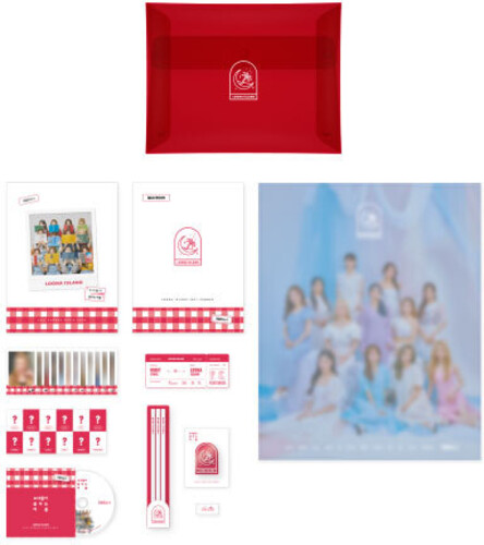 2021 Summer Package (Loona Island) (incl. Making of DVD, Photobook, Q&A Book, Hand Drawing Stamp, Pince & Erase Set, Polaroid Set, Airline Ticket, Fabirc Poster + Arcylic Badge)