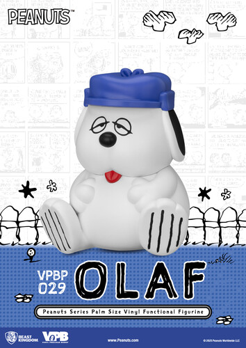 PEANUTS SERIES PALM SZ VINYL FUNCTIONAL FIG: OLAF