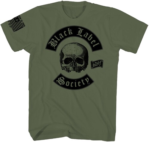Black Label Society - Flag T-Shirt - Large Green TS0001BLSA3