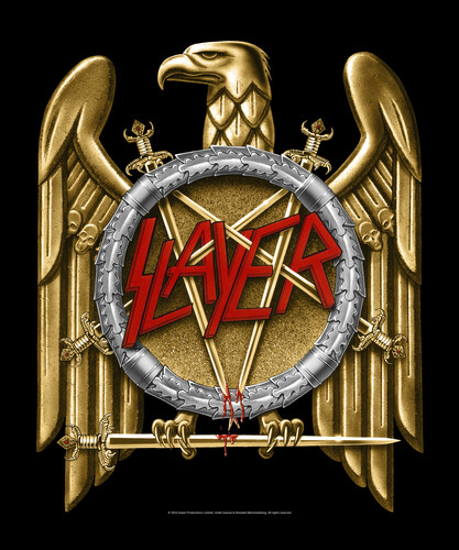 Rocksax - Slayer - Golden Eagle - Sherpa Fleece Throw (50 in x 60 in)