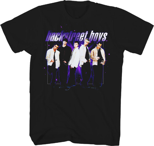 Backstreet Boys - Galaxy Photo T-Shirt - Large Black TS0104BSBA3