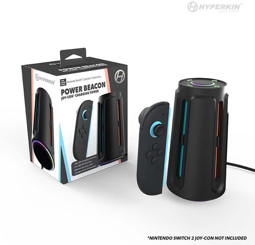 Switch 2 Accessory: Hyperkin Power Beacon Joy-Con Charging Tower for Nintendo Switch 2