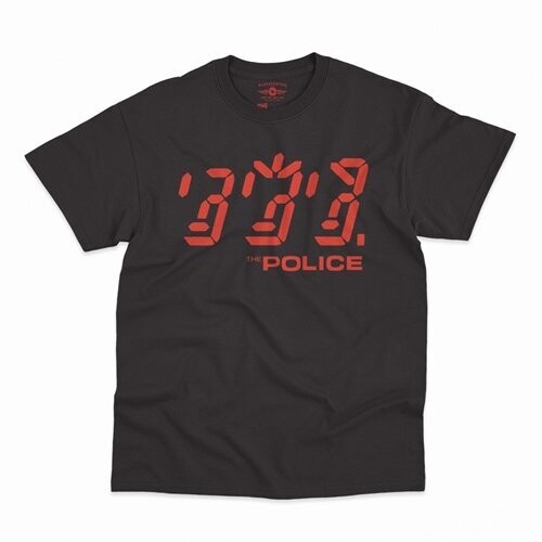 POLICE GHOST MACHINE ALBUM T-SHIRT BLACK LARGE