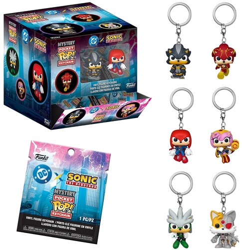 POP KEYCHAIN JUSTICE LEAGUE OF AMERICA & SONIC