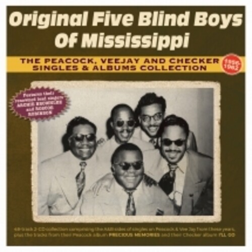 Original Five Blind Boys Of Mississippi - Peacock, Vee Jay And Checker Singles & Albums vinyl record cover