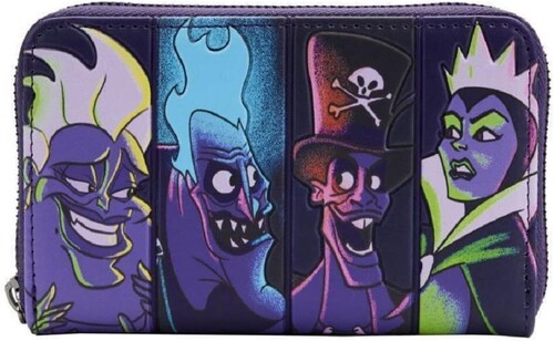 VILLAINS IN THE DARK ZIP AROUND WALLET