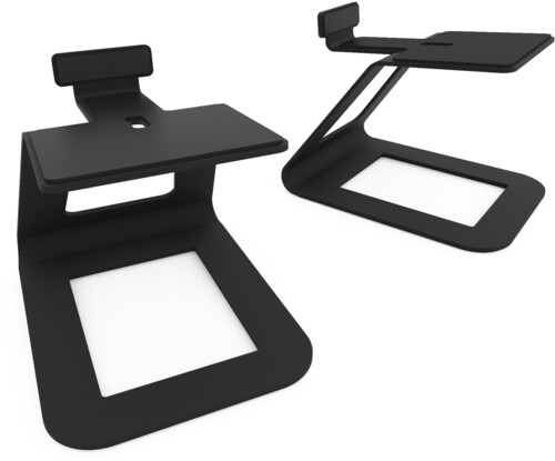 Kanto SE6 Elevated Desktop Speaker Stands for Large Speakers - Pair (Black)