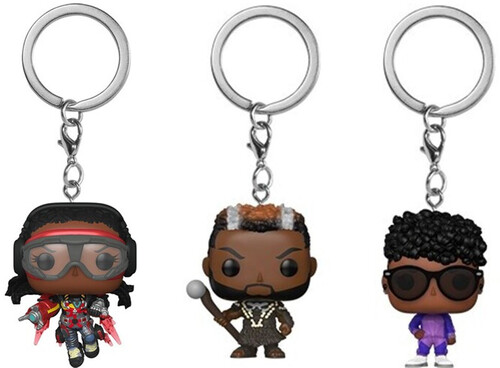 FUNKO POP! KEYCHAIN:MARVEL BLACK PANTHER BUNDLE 1