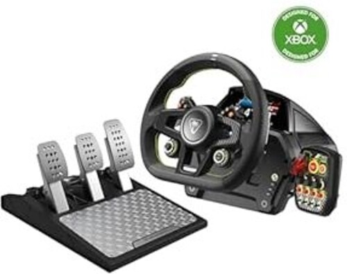 Turtle Beach - VelocityOne Race Wheel & Pedal System for Xbox Series X|S, Windows PCs – Force Feedback, & Three Pedals - Black