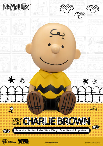 PEANUTS PALM SZ VINYL FUNCTIONAL FIG CHARLIE BROWN